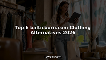 Woman shopping for clothing alternatives indoors