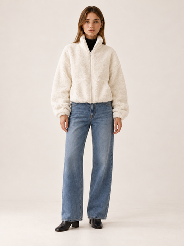 Aaliyah | Women's Cropped Fleece Jacket Fall