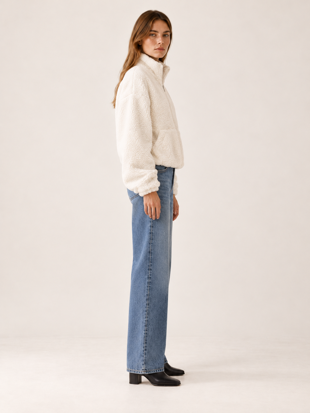 Aaliyah | Women's Cropped Fleece Jacket Fall