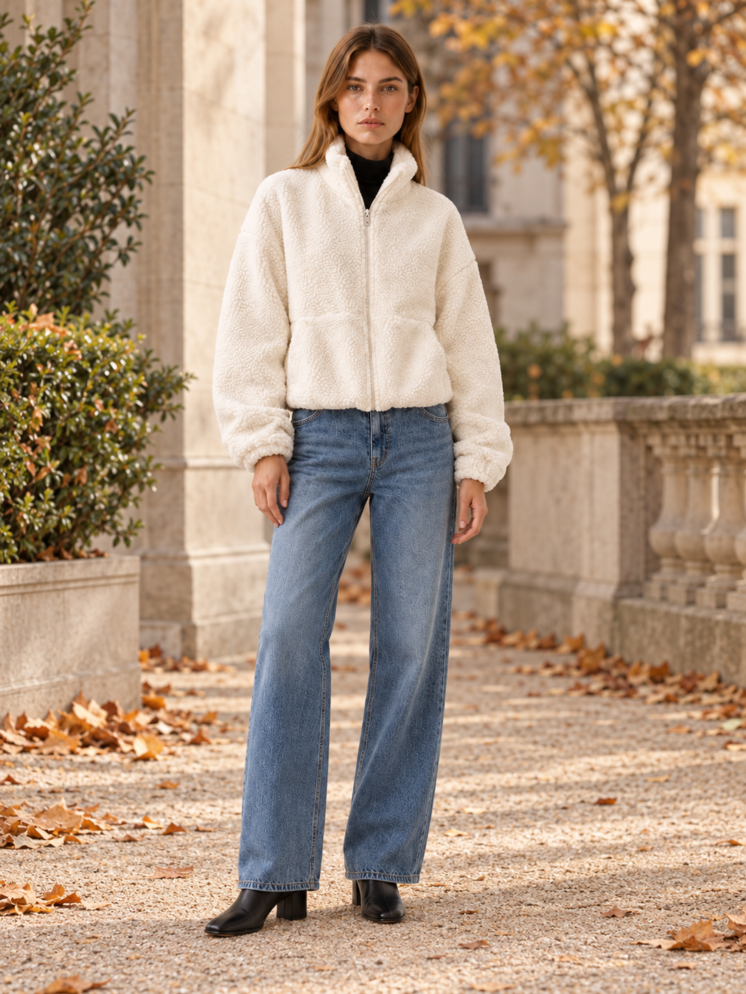Aaliyah | Women's Cropped Fleece Jacket Fall