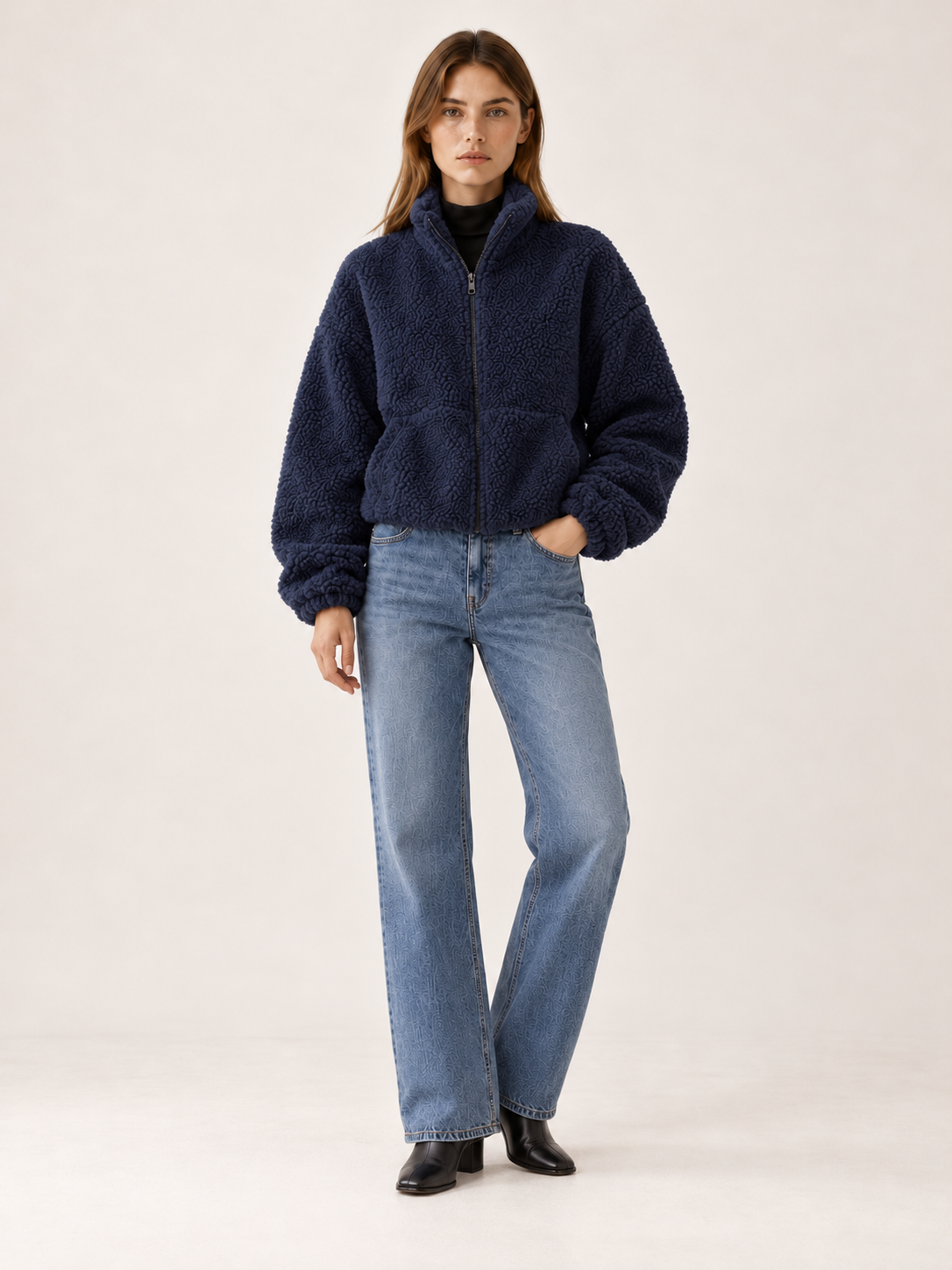Aaliyah | Women's Cropped Fleece Jacket Fall