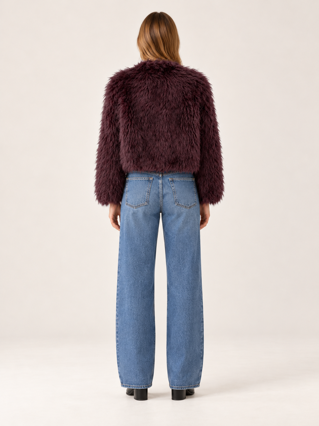Adelaide | Women's Cropped Faux Fur Coat Winter Holiday Party