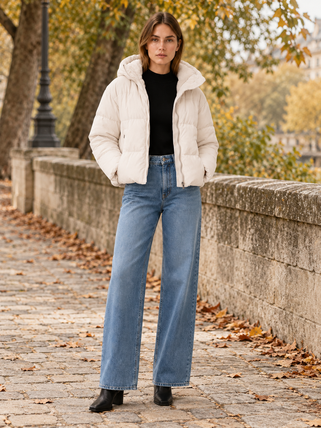 Adelina | Women's Hooded Cropped Puffer Jacket Winter