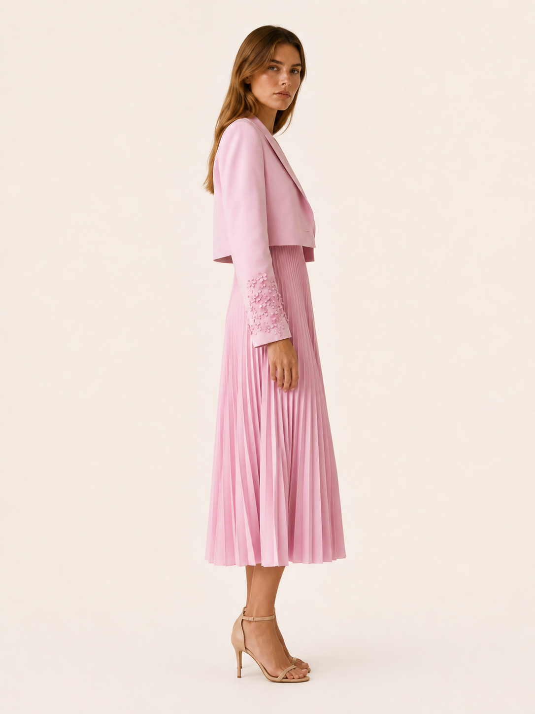 Aisling | Blazer Dress Set with Pleated Skirt