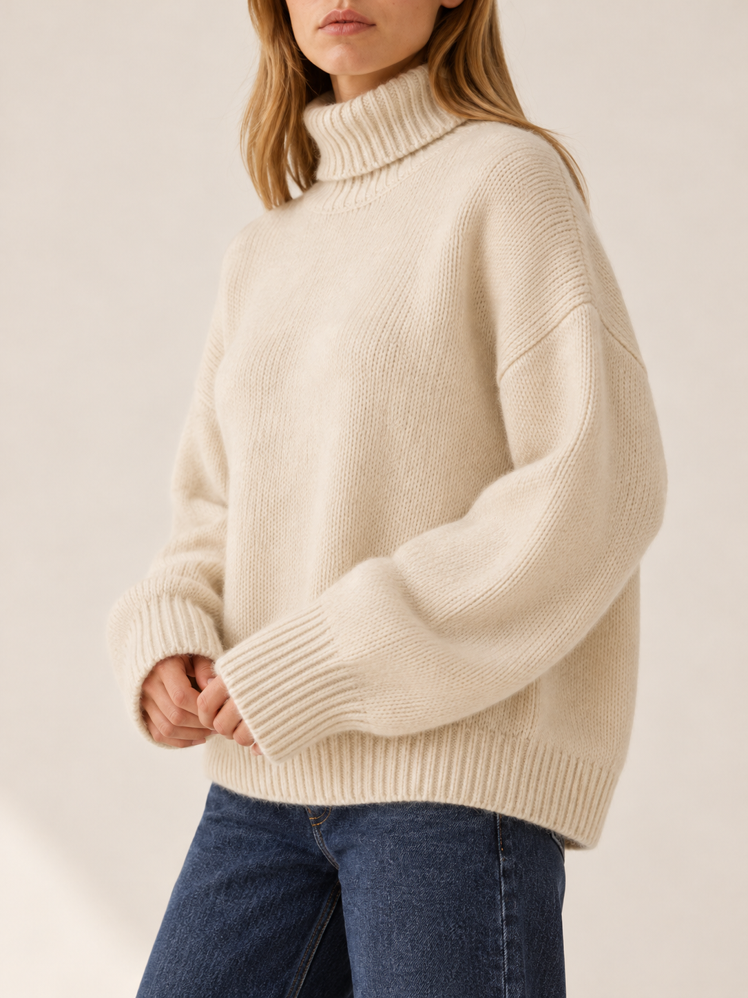Alizandra | Women's Relaxed Knit Turtleneck Sweater Fall Work