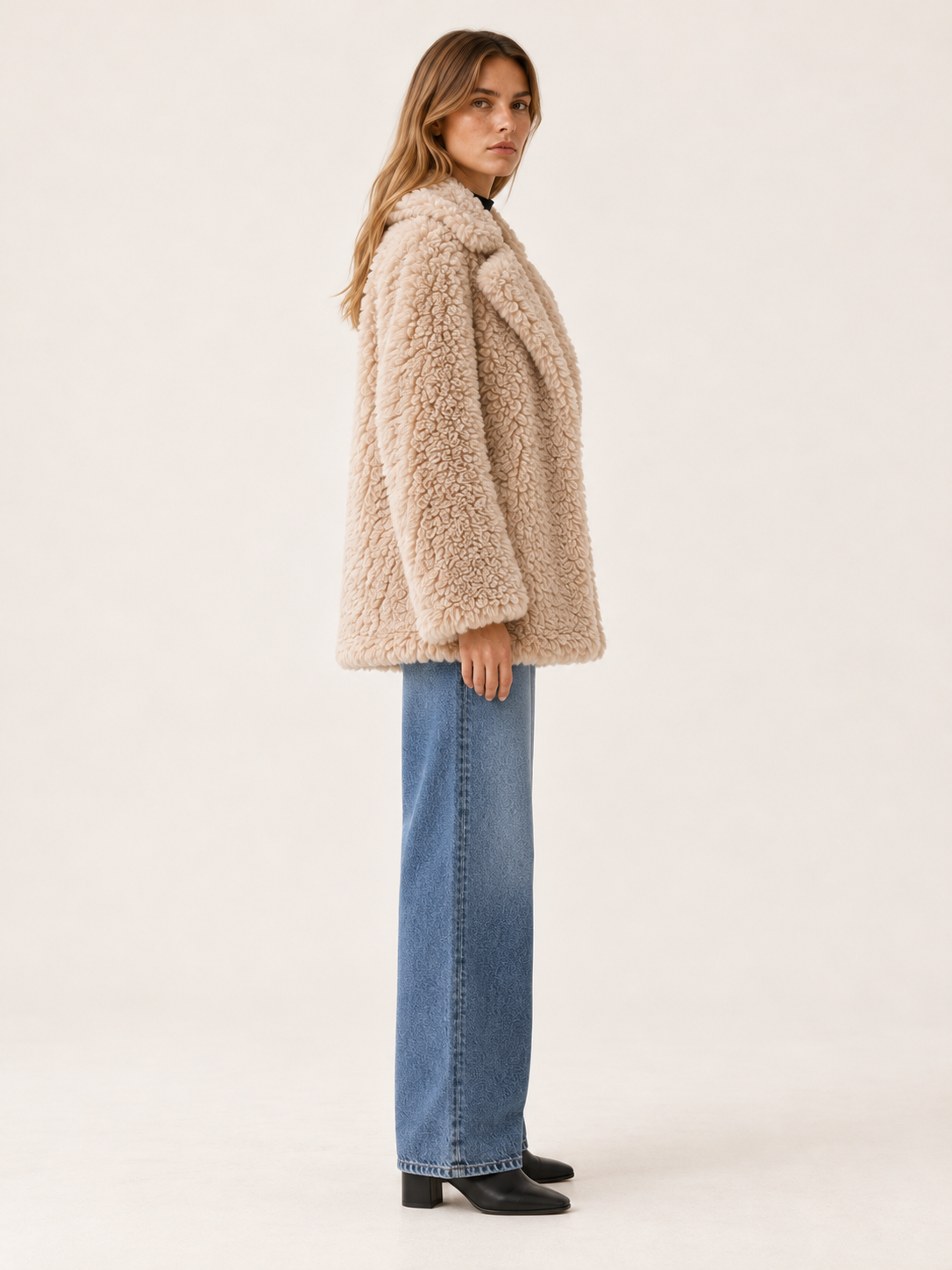 Allison | Women's Notch Lapel Teddy Coat Winter