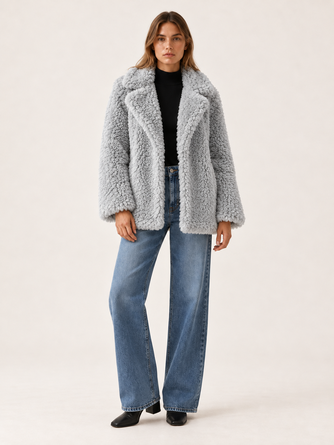 Allison | Women's Notch Lapel Teddy Coat Winter