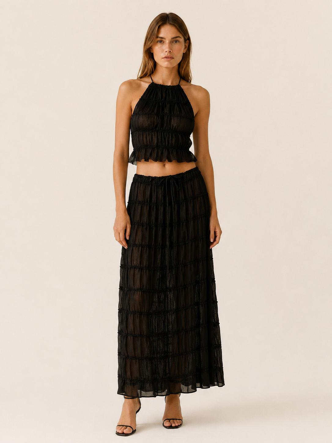 Alora | Ruffle Two Piece Summer Set