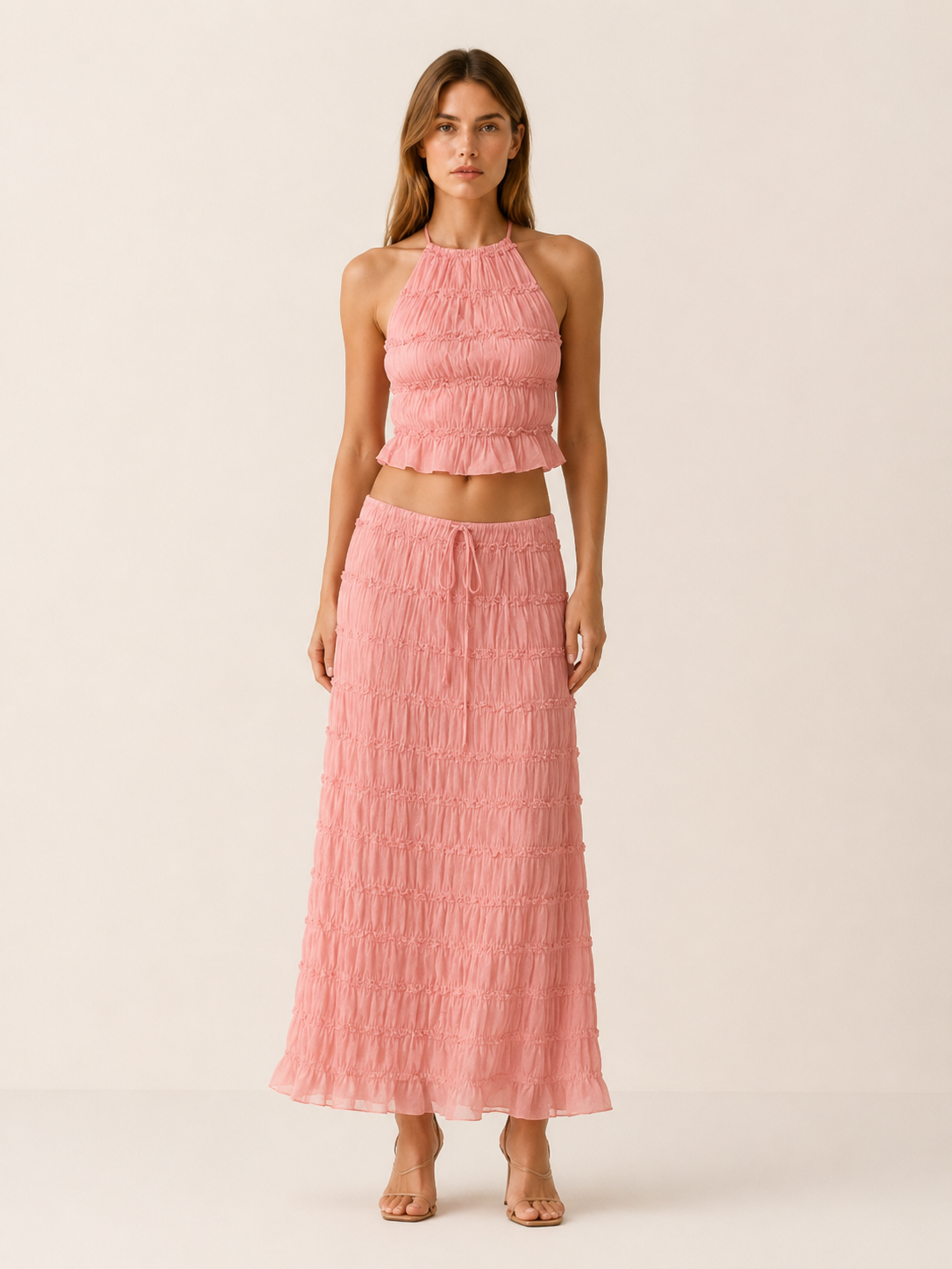 Alora | Ruffle Two Piece Summer Set