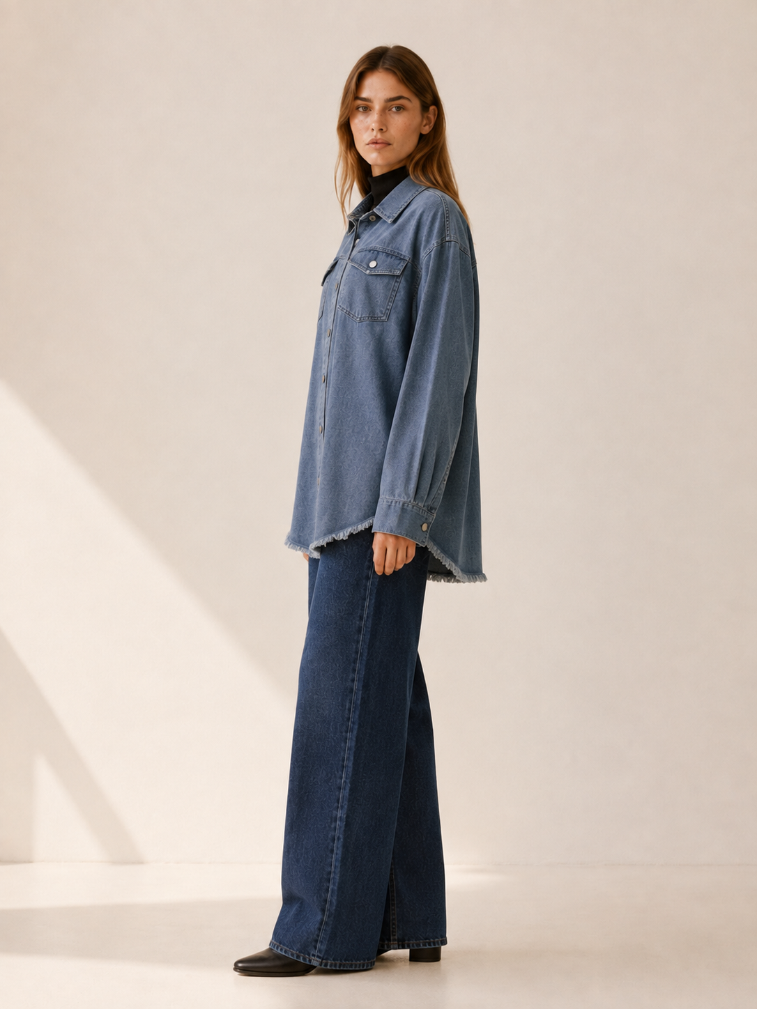 Astraea | Women's Utility Longline Denim Jacket