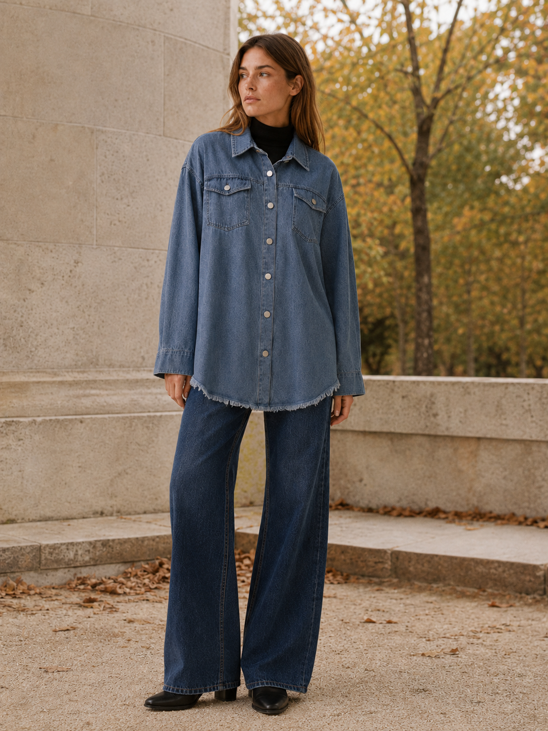 Astraea | Women's Utility Longline Denim Jacket