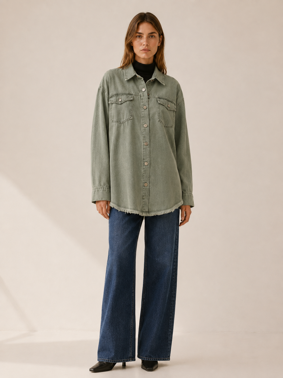 Astraea | Women's Utility Longline Denim Jacket