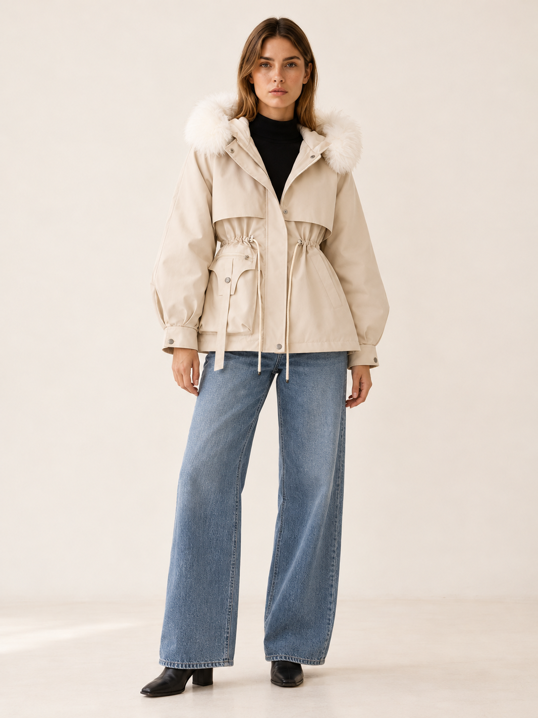 Aubrey | Women's Faux Fur Trim Parka Winter