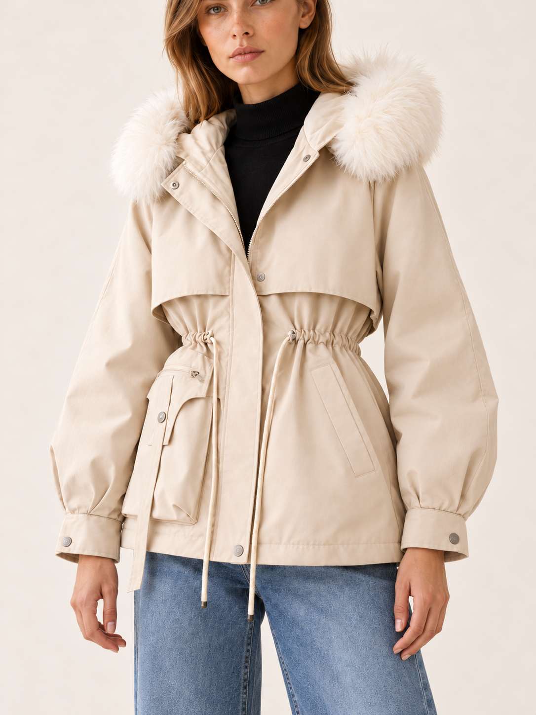 Aubrey | Women's Faux Fur Trim Parka Winter
