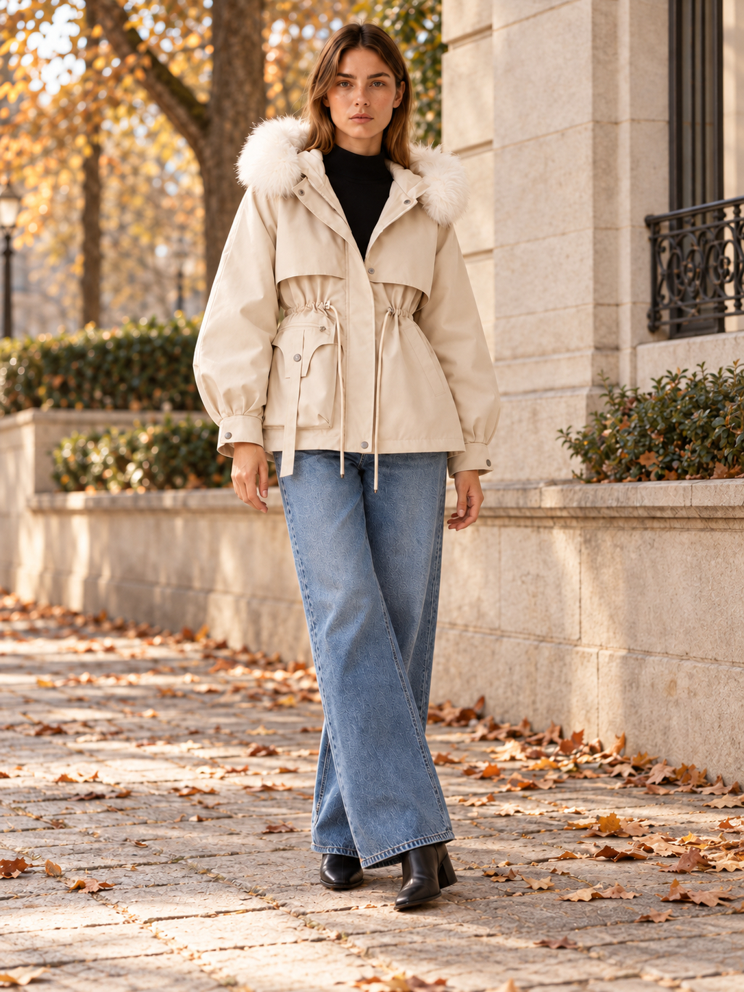 Aubrey | Women's Faux Fur Trim Parka Winter