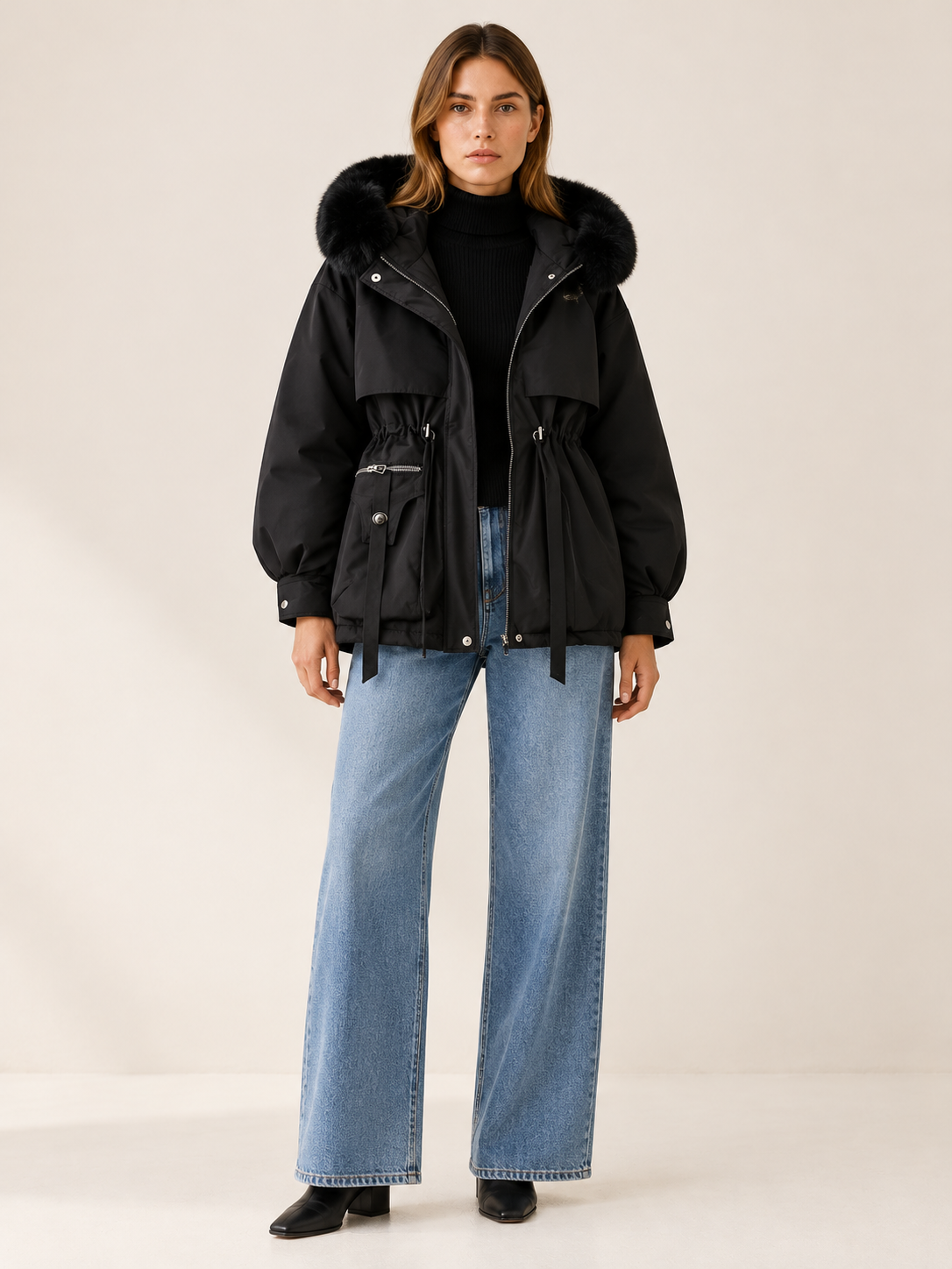 Aubrey | Women's Faux Fur Trim Parka Winter