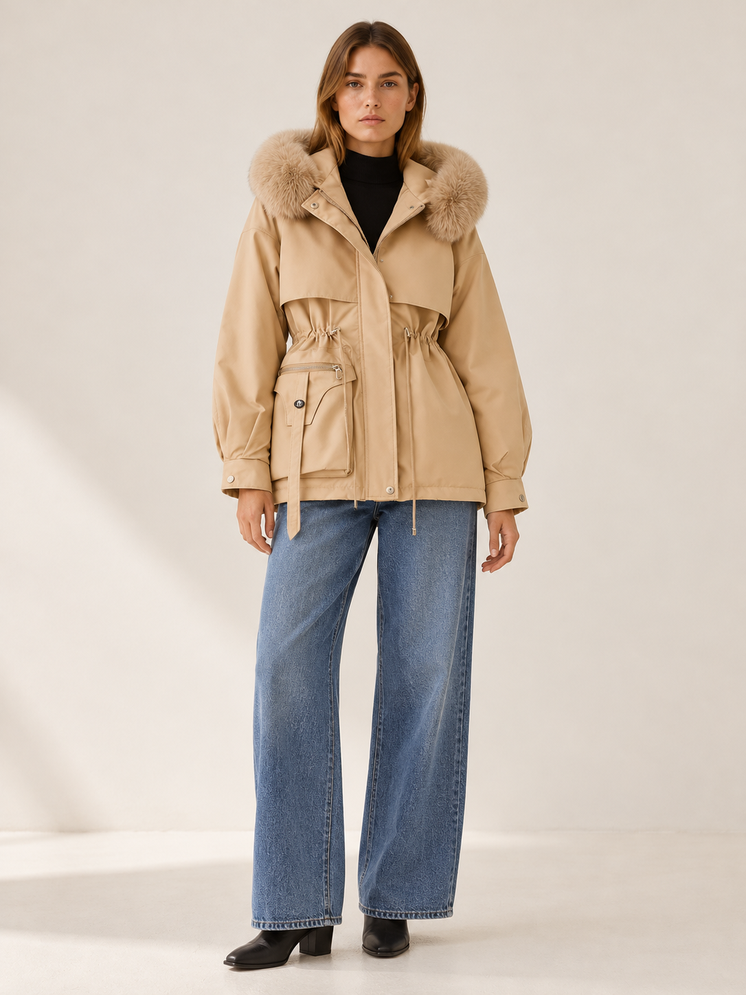 Aubrey | Women's Faux Fur Trim Parka Winter