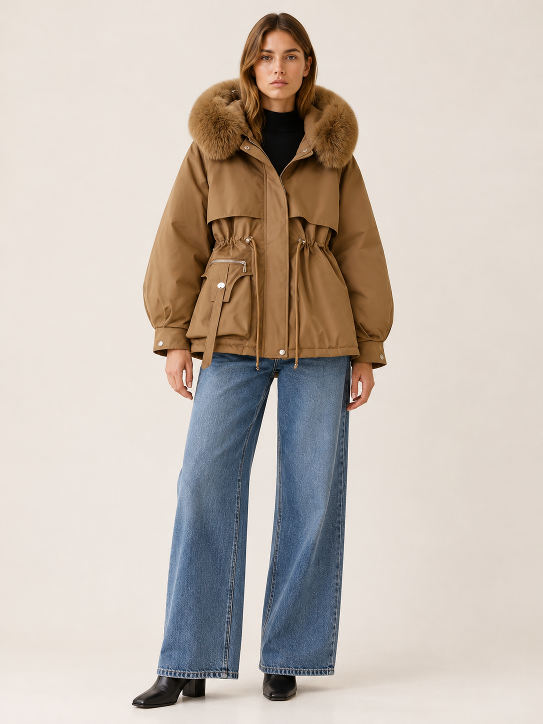 Aubrey | Women's Faux Fur Trim Parka Winter