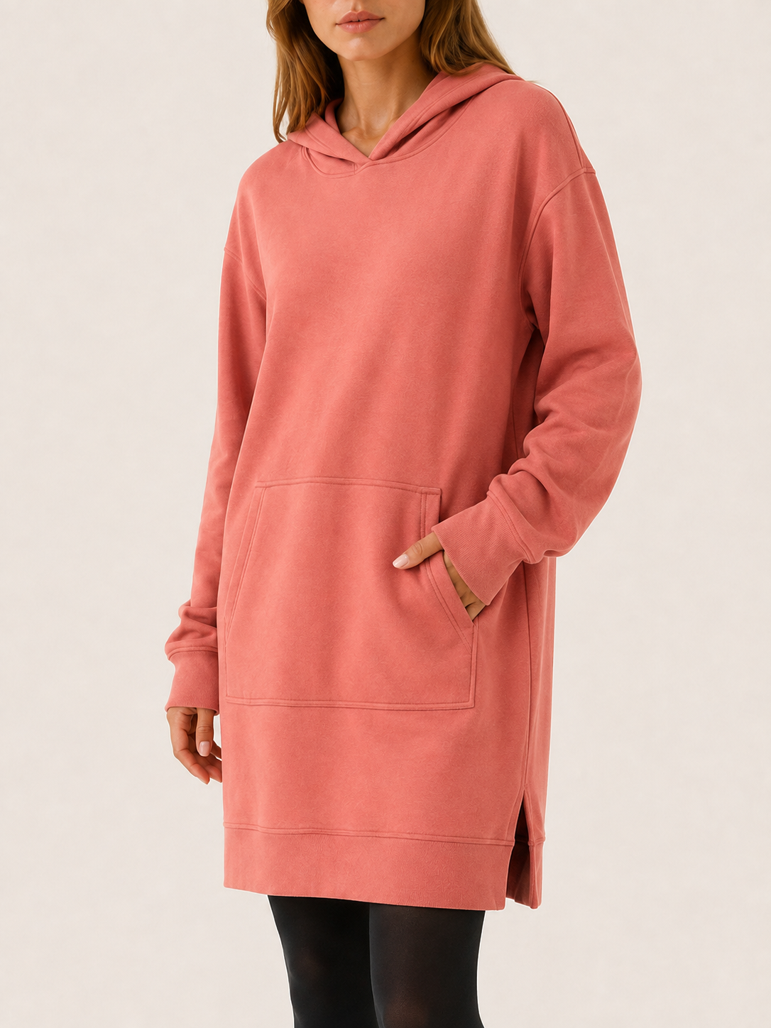 Aurora | Women's Hooded Mini Dress with Kangaroo Pocket