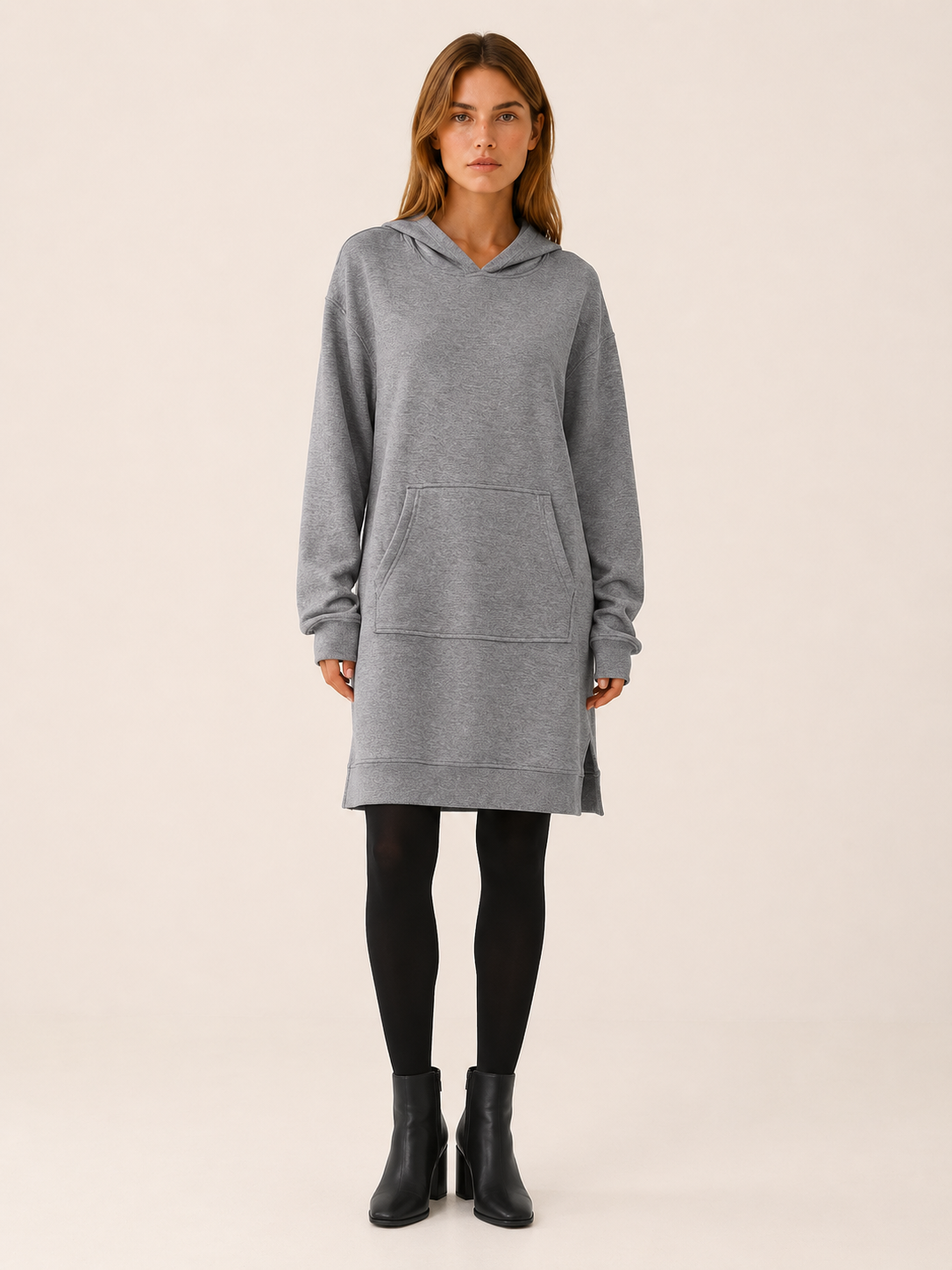 Aurora | Women's Hooded Mini Dress with Kangaroo Pocket