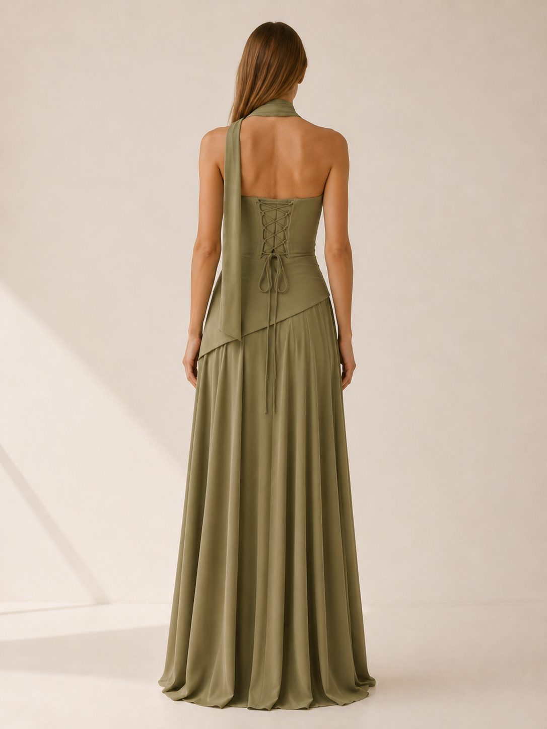 Aviva | Strapless Maxi Dress with Drape Detail