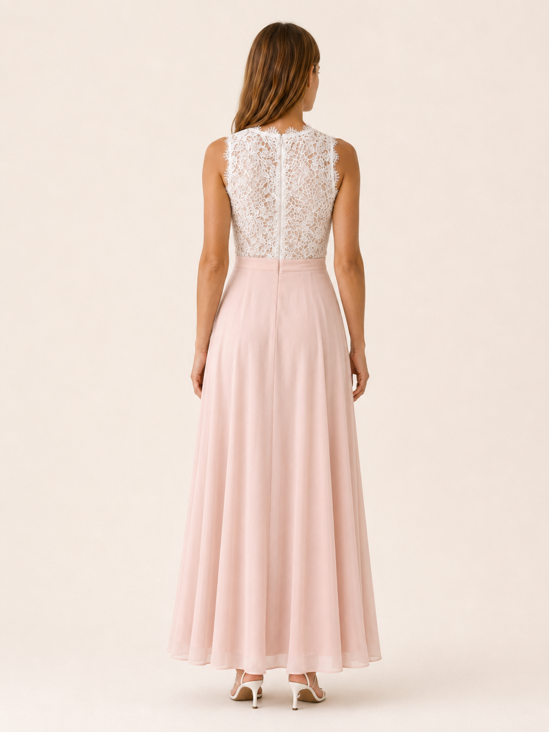 Avrisa | Lace Bodice Maxi Dress with Sleeveless Fit