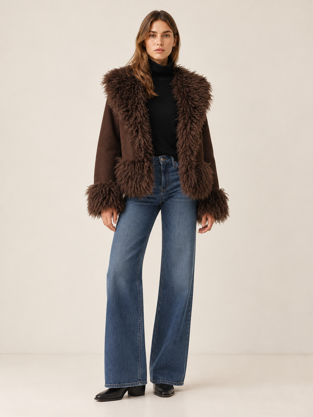 Beanne | Women's Faux Fur Trim Jacket Winter