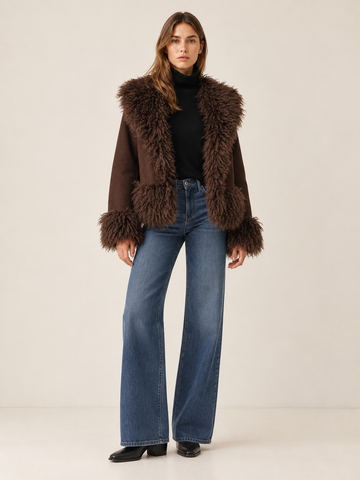 Beanne | Women's Faux Fur Trim Jacket Winter
