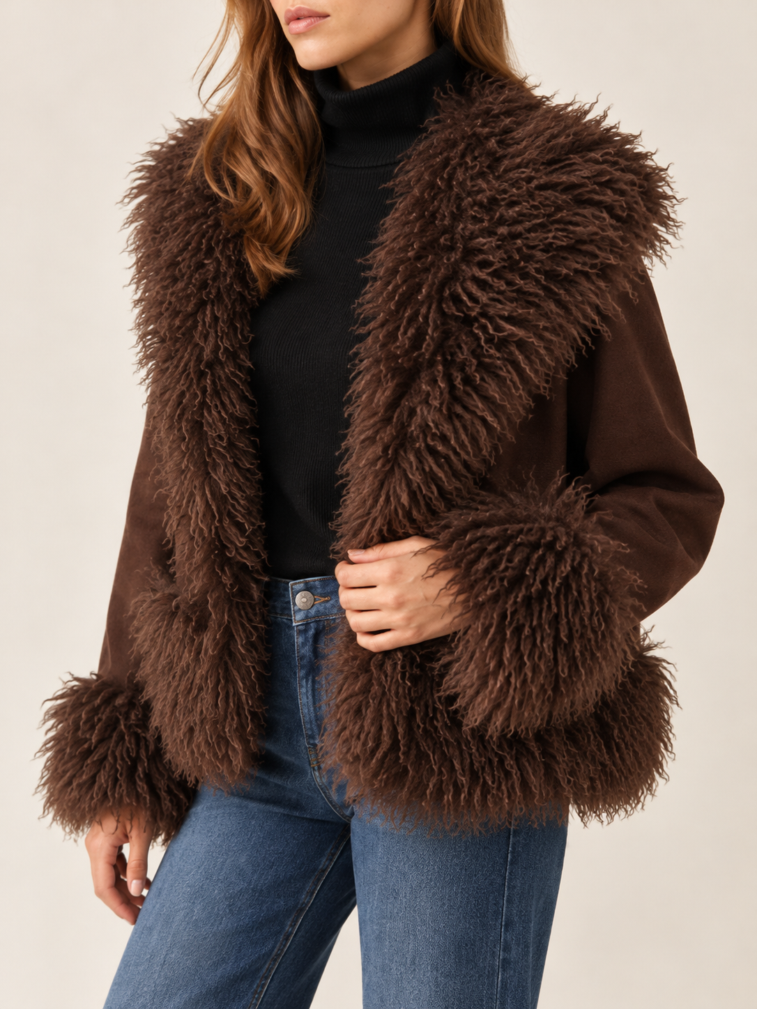Beanne | Women's Faux Fur Trim Jacket Winter