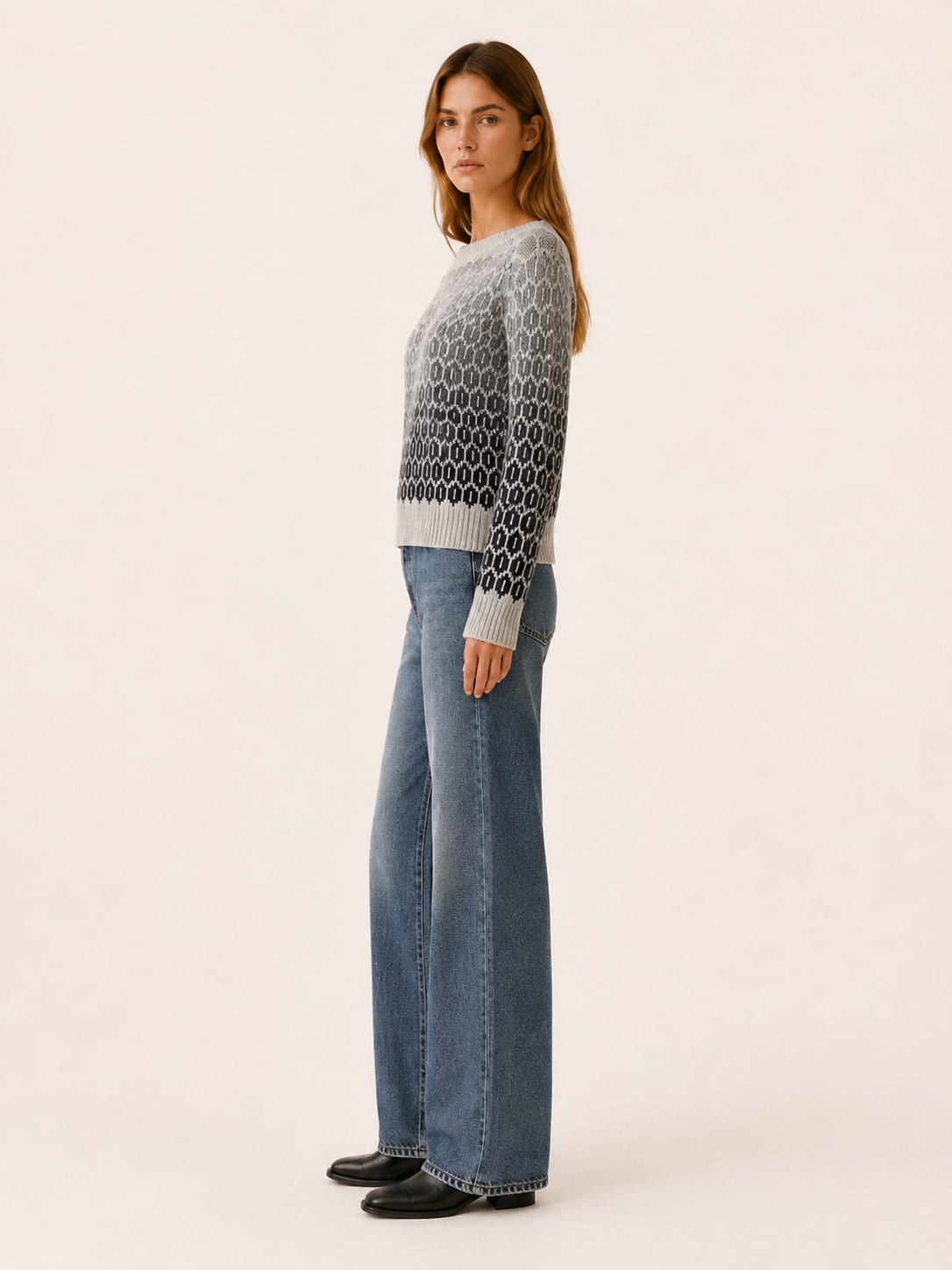 Bravienne | Women's Fair Isle Knit Sweater Fall Everyday