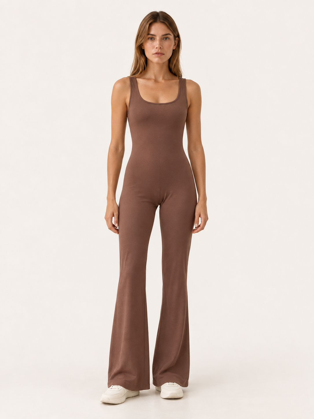 Briana | Yoga Jumpsuit with Flared Leg
