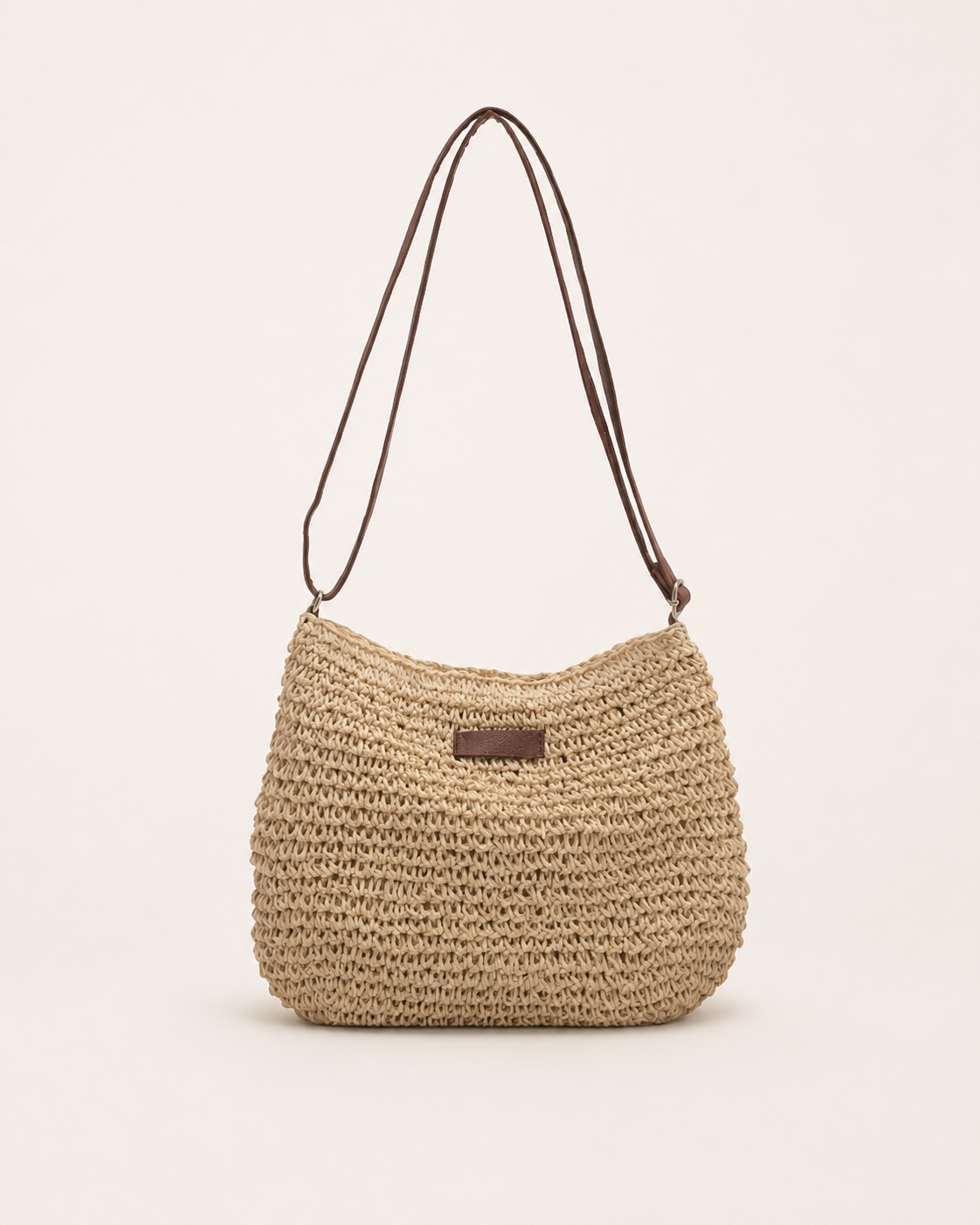 Calyra | Woven Shoulder Bag with Slouchy Shape