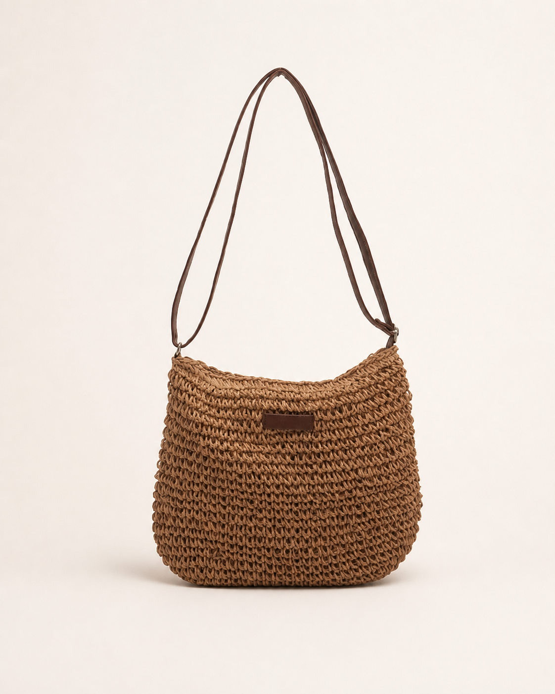 Calyra | Woven Shoulder Bag with Slouchy Shape