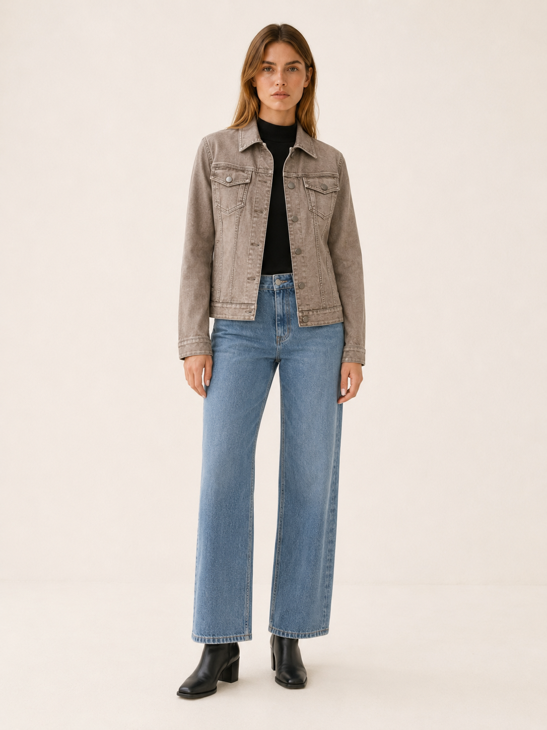 Capucine | Shirt Jacket with Utility Pockets and Button Front