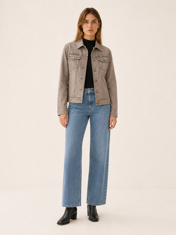 Capucine | Shirt Jacket with Utility Pockets and Button Front