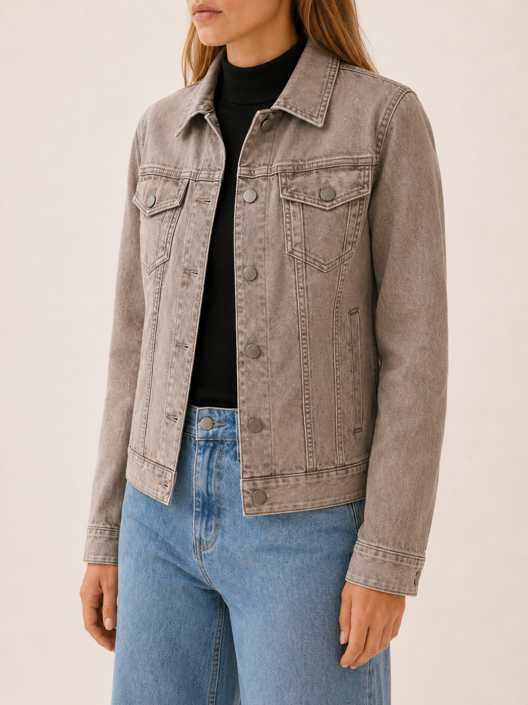 Capucine | Shirt Jacket with Utility Pockets and Button Front