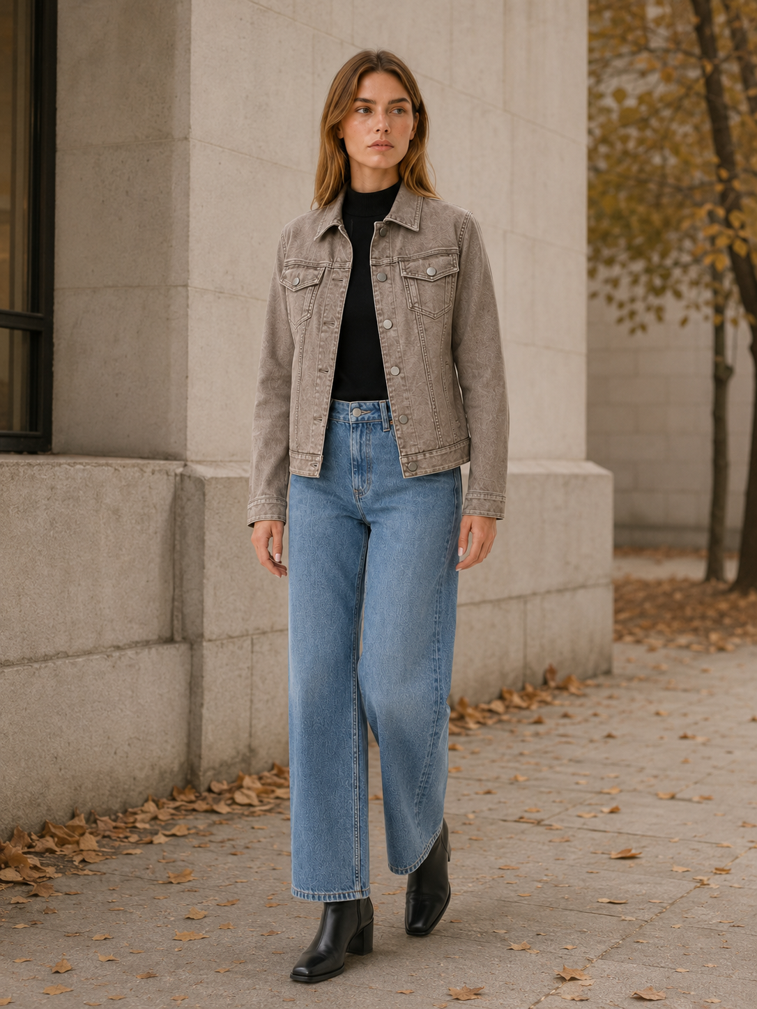 Capucine | Shirt Jacket with Utility Pockets and Button Front