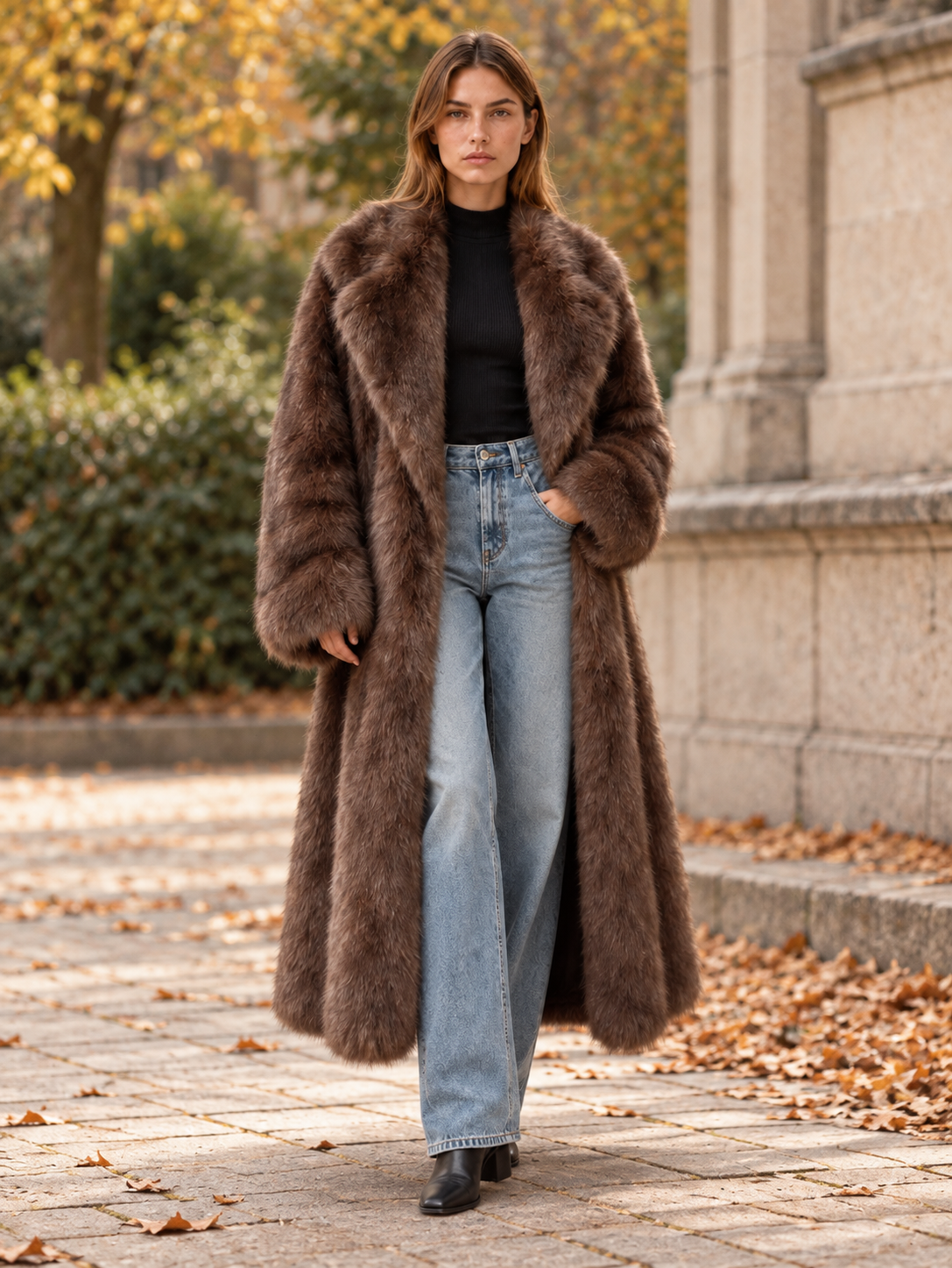 Carmilla | Women's Long Faux Fur Coat Winter