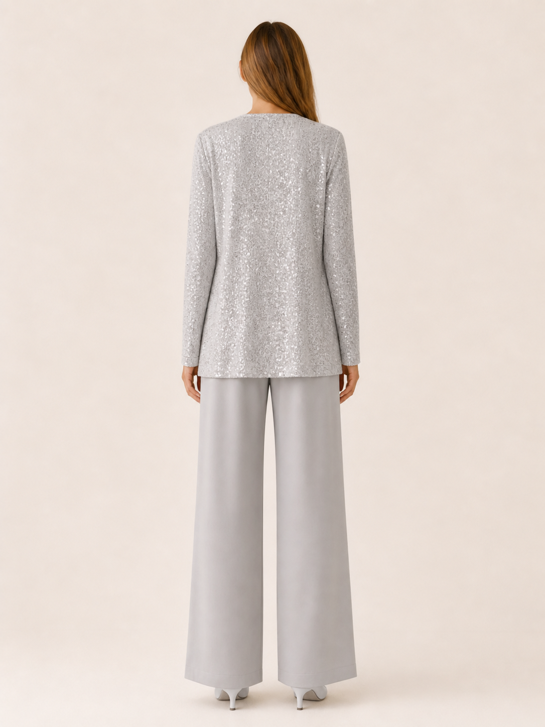 Caterina | Three Piece Trouser Suit with Lace Jacket