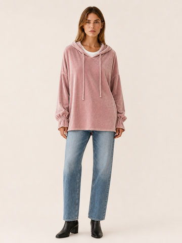 Charmain | Women's Relaxed Velvet Hoodie