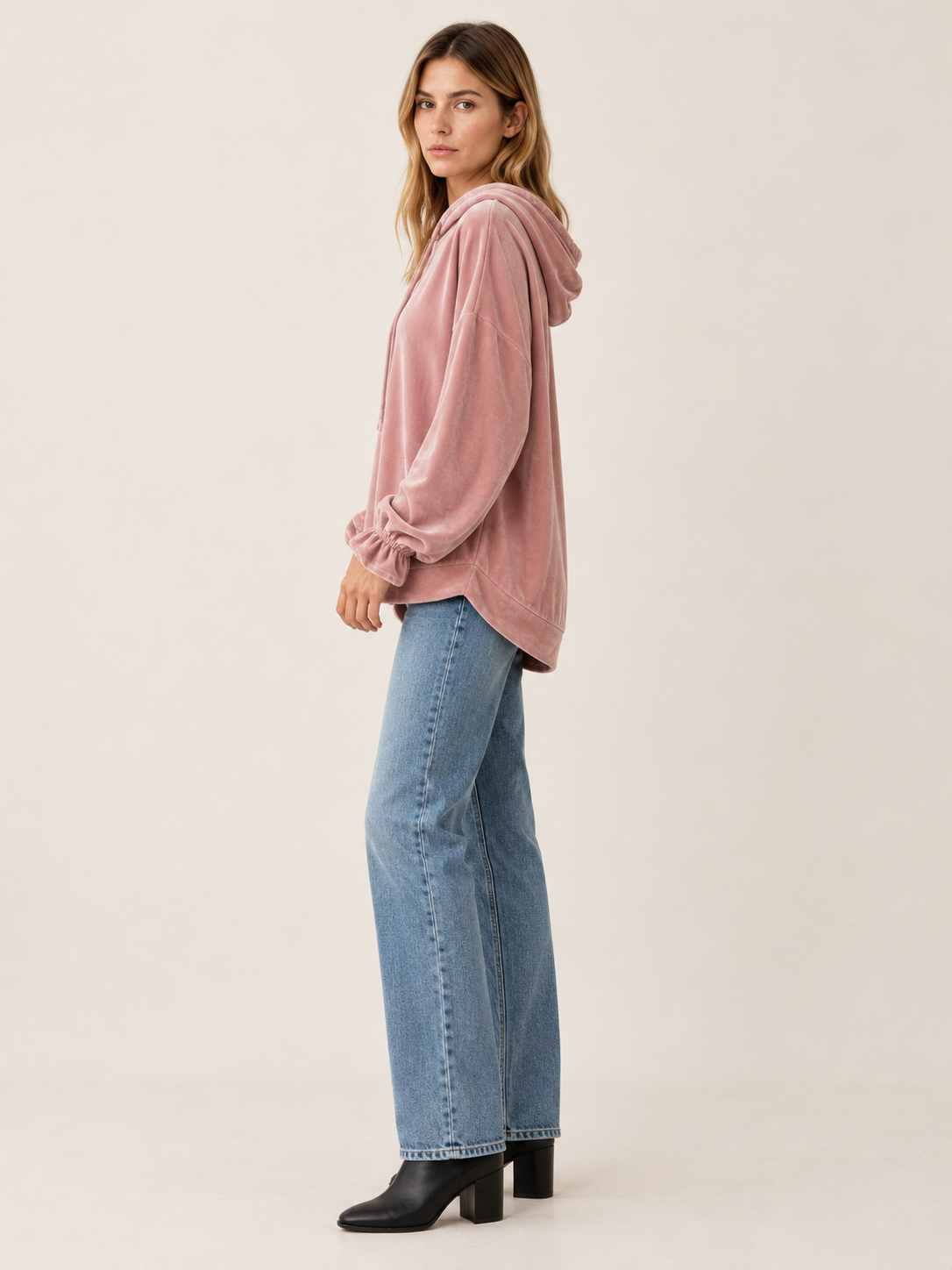 Charmain | Women's Relaxed Velvet Hoodie