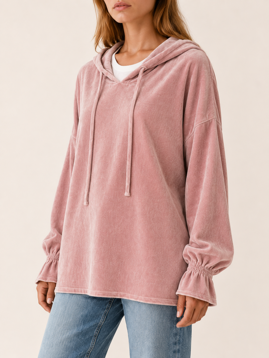 Charmain | Women's Relaxed Velvet Hoodie