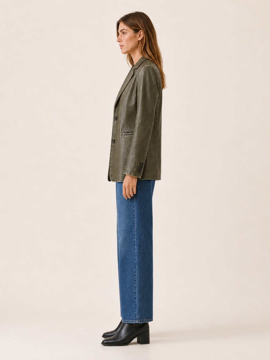 Cirelle | Oversized Blazer with Longline Fit and Notched Lapels