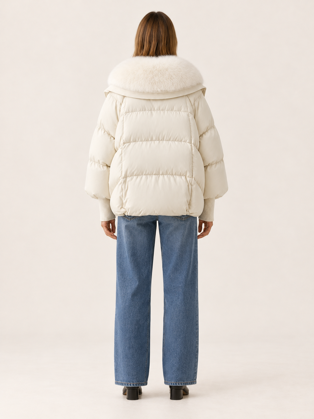 Clarissa | Women's Oversized Faux Fur Collar Puffer Jacket Winter