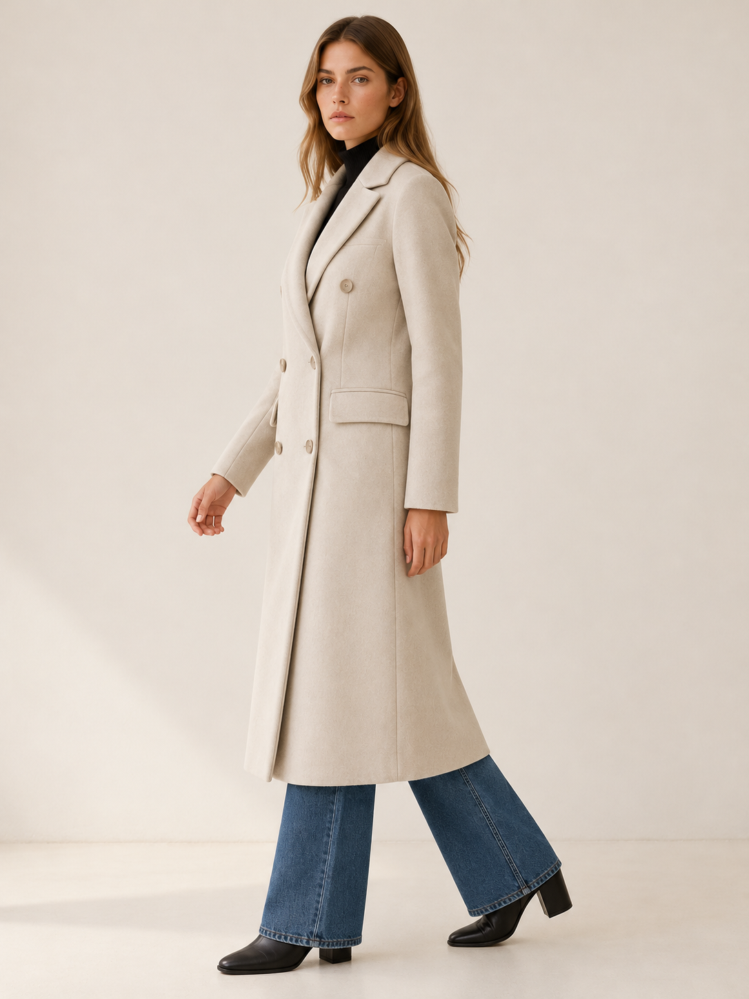Daniela | Women's Double-Breasted Overcoat Winter