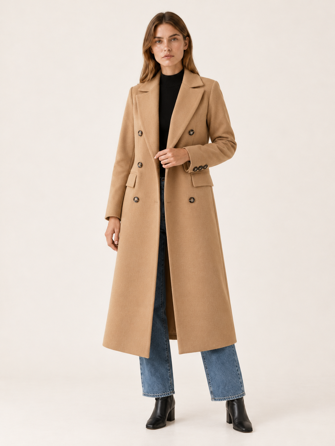 Daniela | Women's Double-Breasted Overcoat Winter