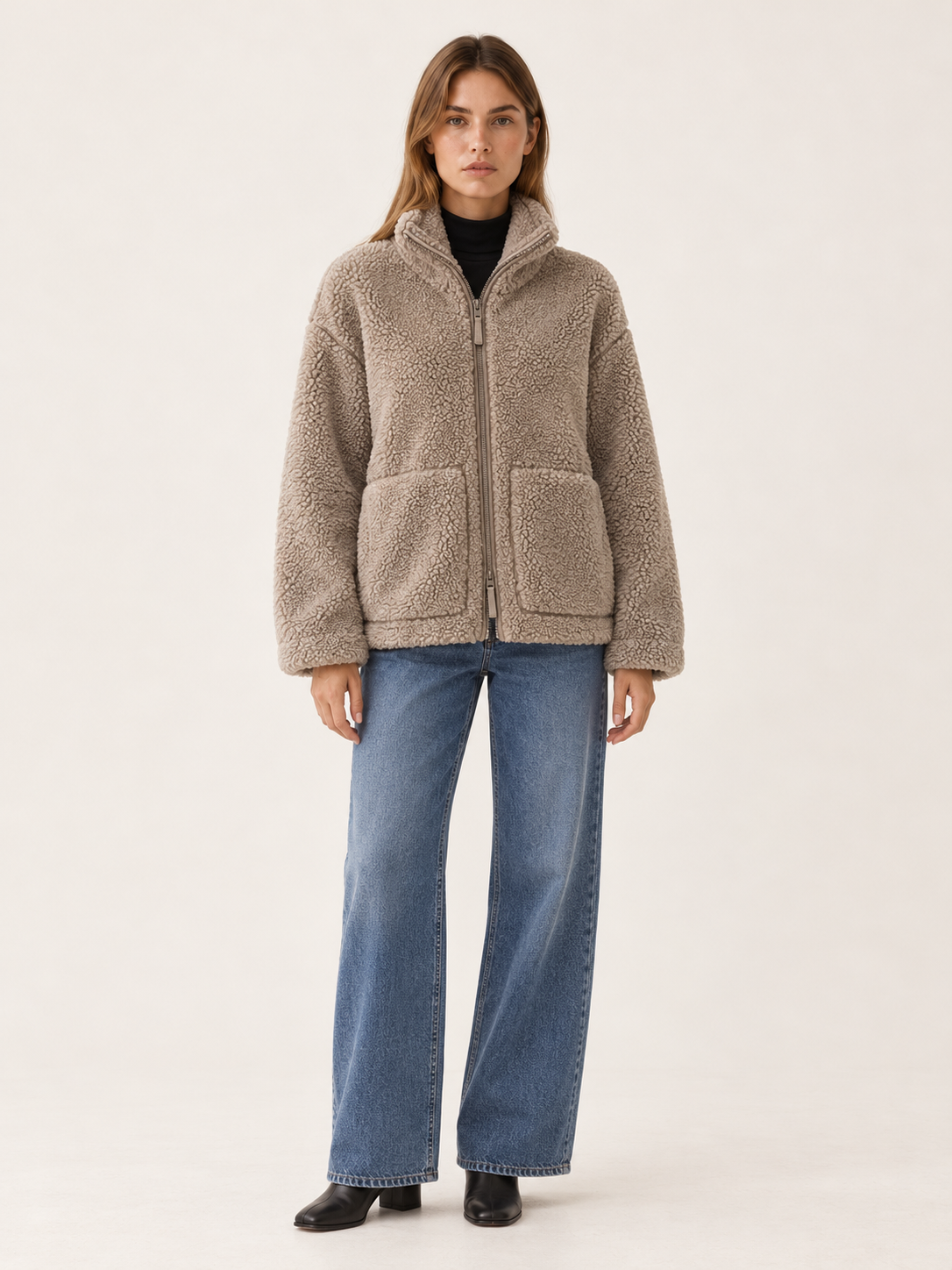 Dorinde | Women's Oversized Sherpa Jacket Winter