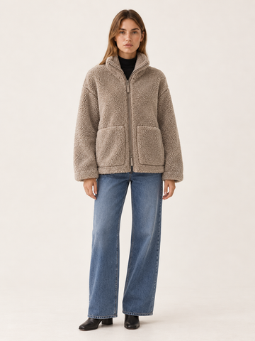 Dorinde | Women's Oversized Sherpa Jacket Winter
