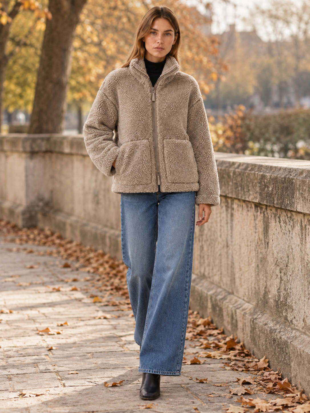 Dorinde | Women's Oversized Sherpa Jacket Winter