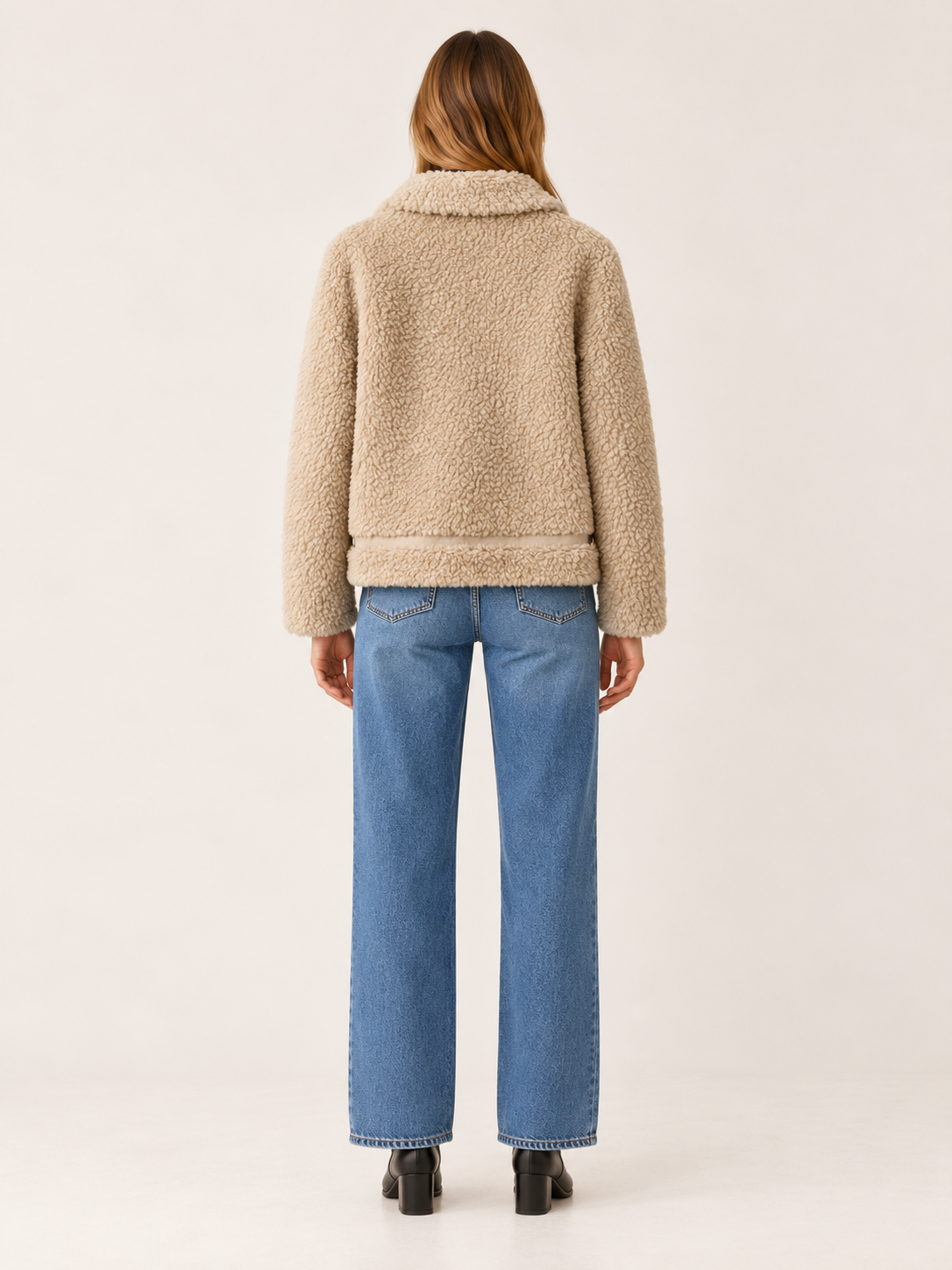 Dorinthea | Women's Collared Sherpa Jacket Winter